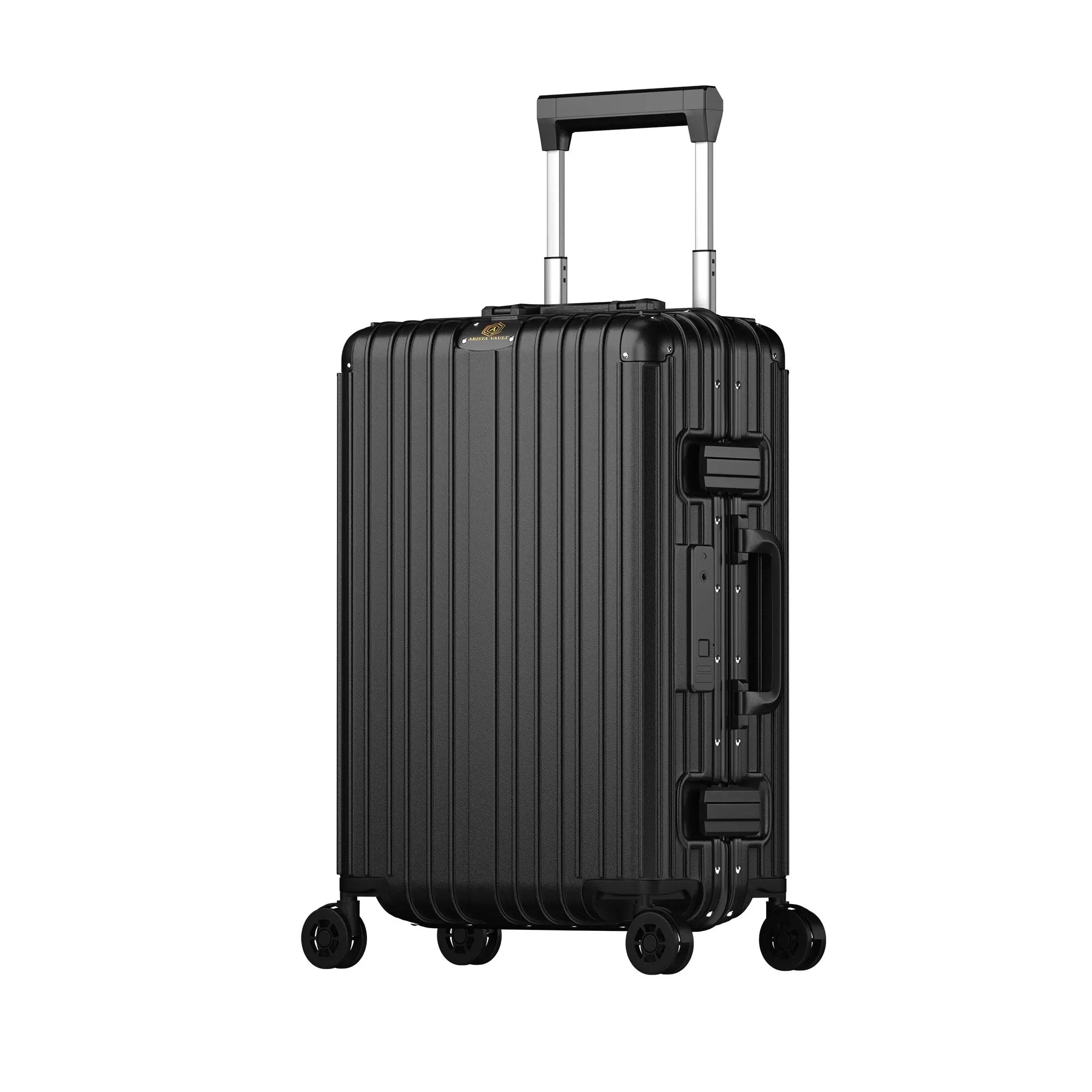 Smart Aviator Luggage + Croc Textured Fingerlock Bag(Black) Arista Vault