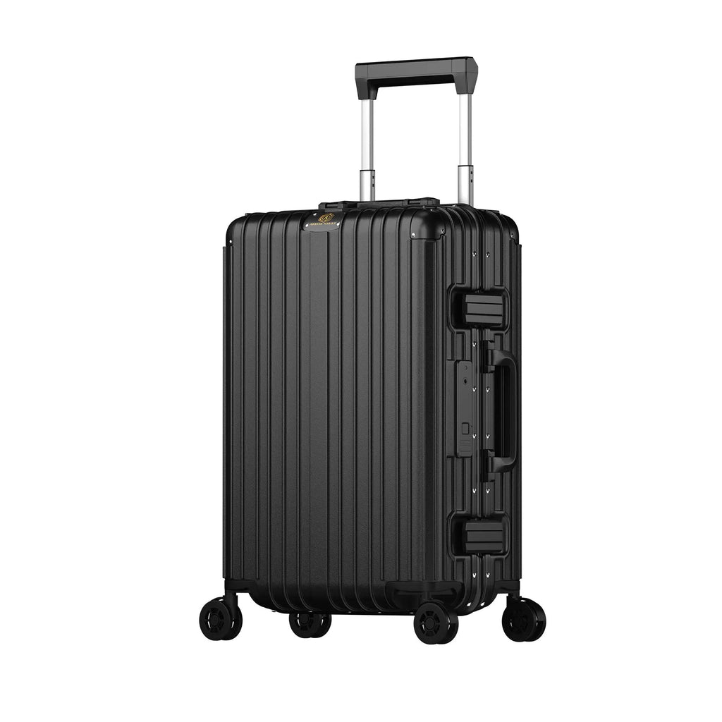 Smart Aviator Luggage + Croc Textured Fingerlock Bag(Black) Arista Vault