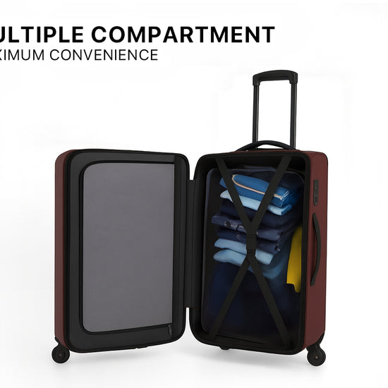 Arista Spot - Smart Luggage Maroon Arista Vault