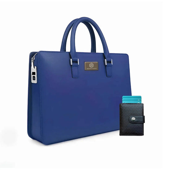 Techbag Fingerlock Bag (Blue) and Smart Card Bot Arista Vault