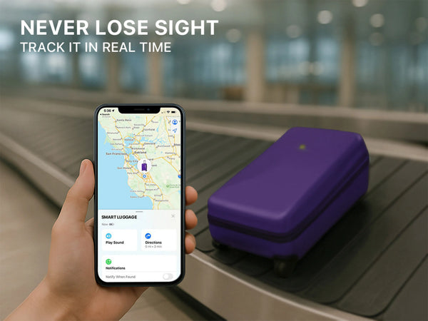 Arista Spot - Smart Luggage Purple