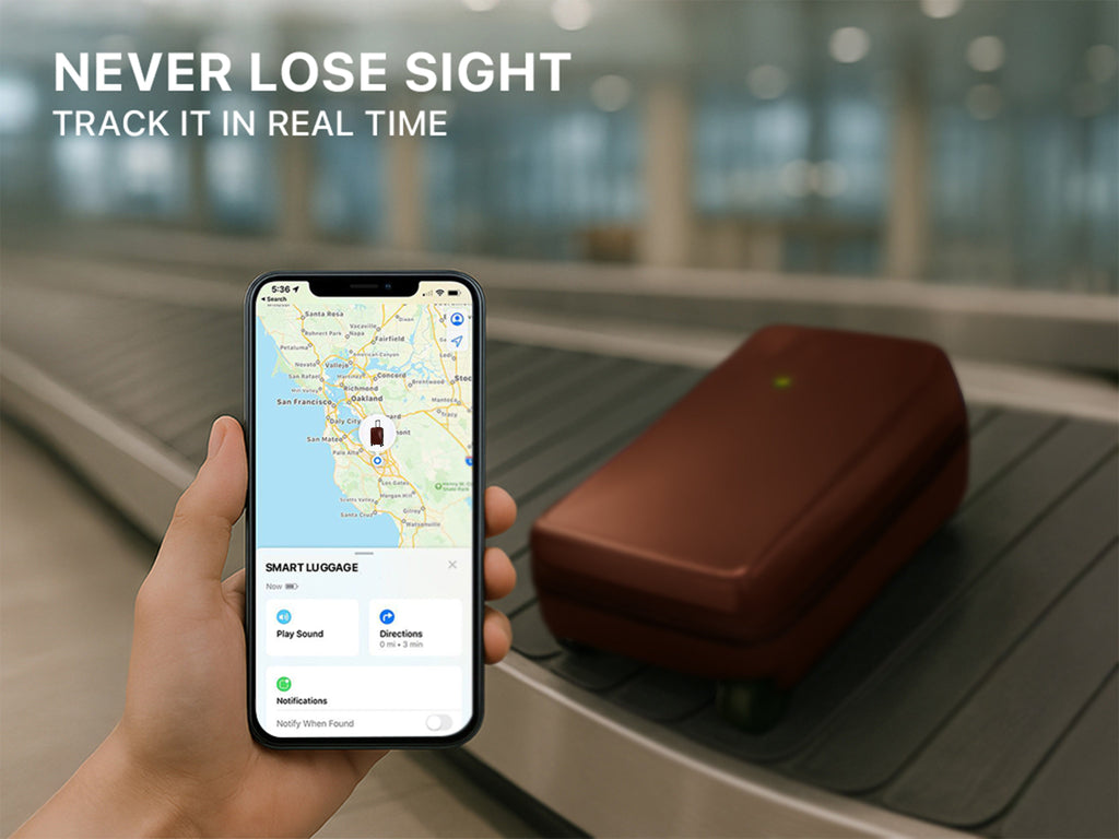 Arista Spot - Smart Luggage Maroon Arista Vault