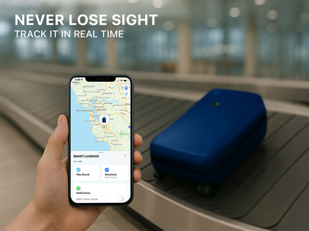 Arista Spot Pro - Smart Luggage (Blue) Arista Vault