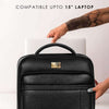 Smart Fingerlock Backpack Leather in (Black) Arista Vault