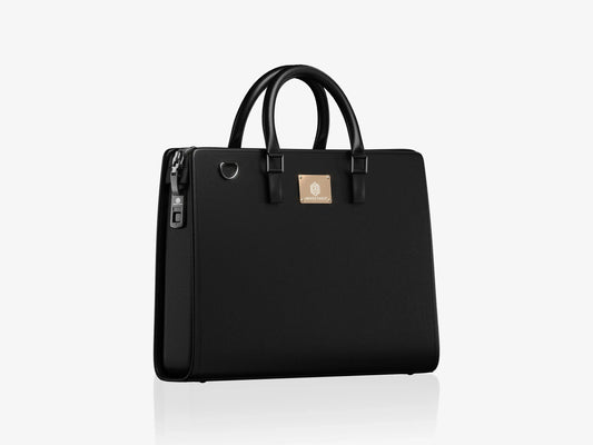 Black Smart Backpack with Fingerprint Lock Technology and Multi-Device Storage for Tech Professionals
