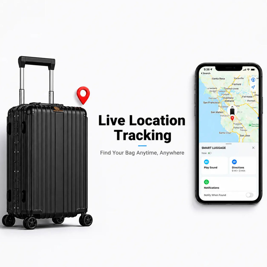 Smart Aviator Luggage | Live Location