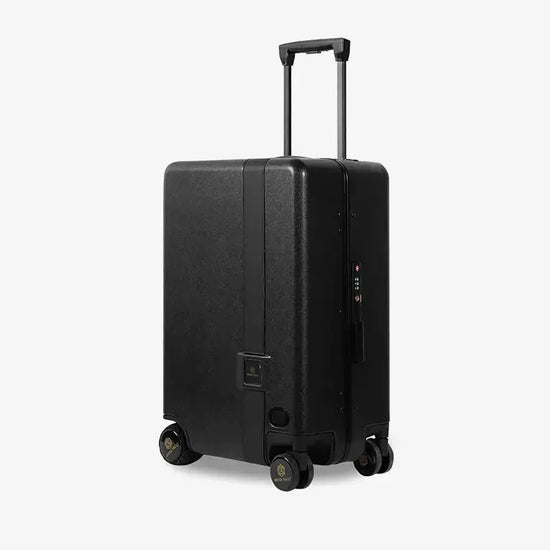 Black Smart Follow Me Luggage with Motion Detection and Obstacle Avoidance System