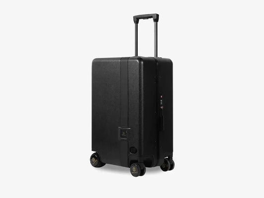 Black Smart Follow Me Luggage with Motion Detection and Obstacle Avoidance System