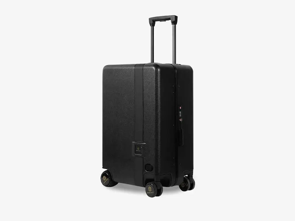 Black Smart Follow Me Luggage with Motion Detection and Obstacle Avoidance System