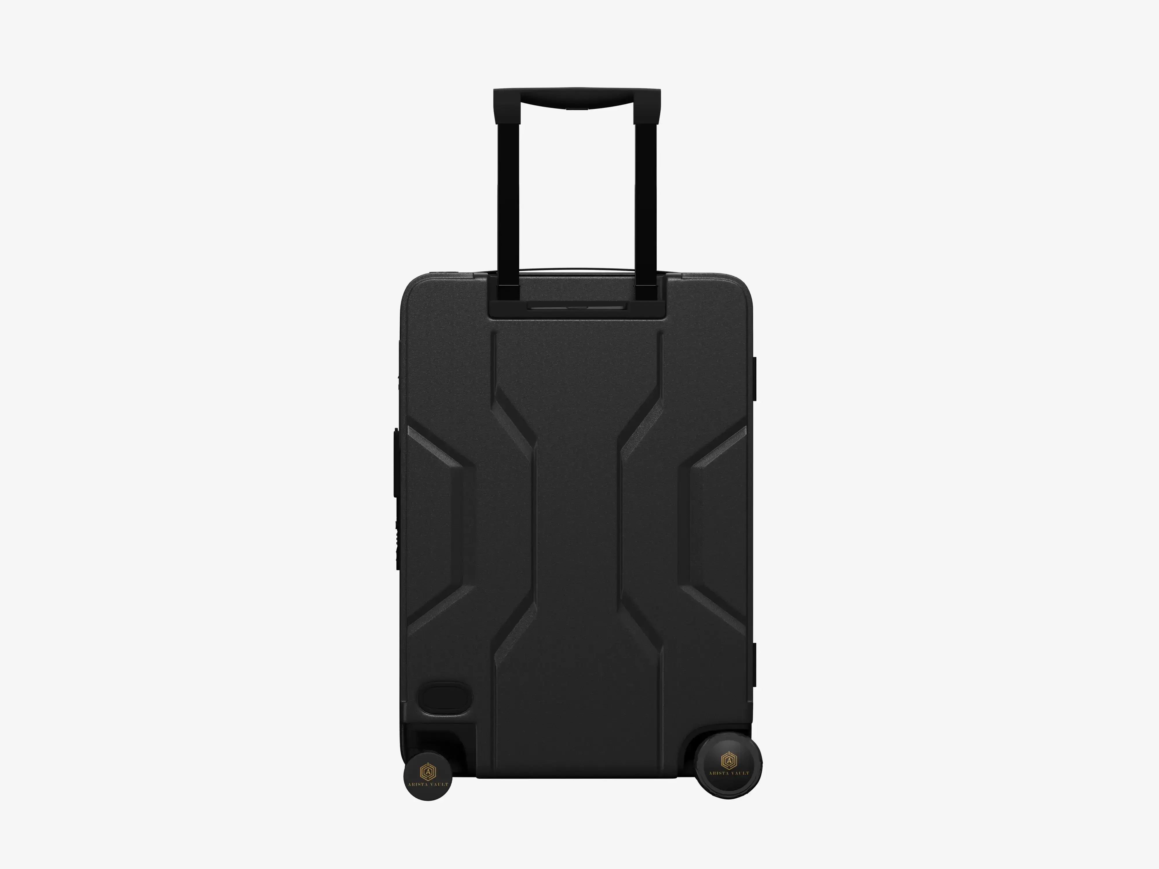 USB Charging Port on Grey Jarviz Smart Luggage for Charging Electronic Devices