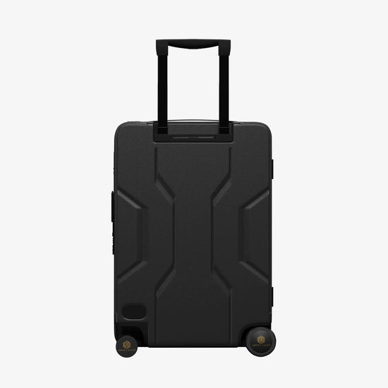 USB Charging Port on Grey Jarviz Smart Luggage for Charging Electronic Devices