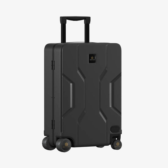 Grey Jarviz Smart Luggage with Self-Following Technology and Rideable Design for Modern Travelers