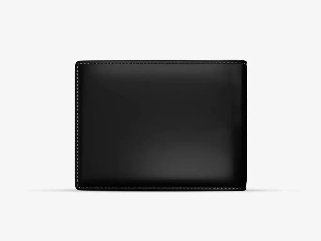 Business Professional Using Black Wallet Bot Classic Smart Wallet in Formal Setting