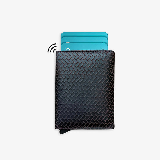Smart Card Bot | Brown RFID Pop-Up Card Wallet Holder – Arista Vault