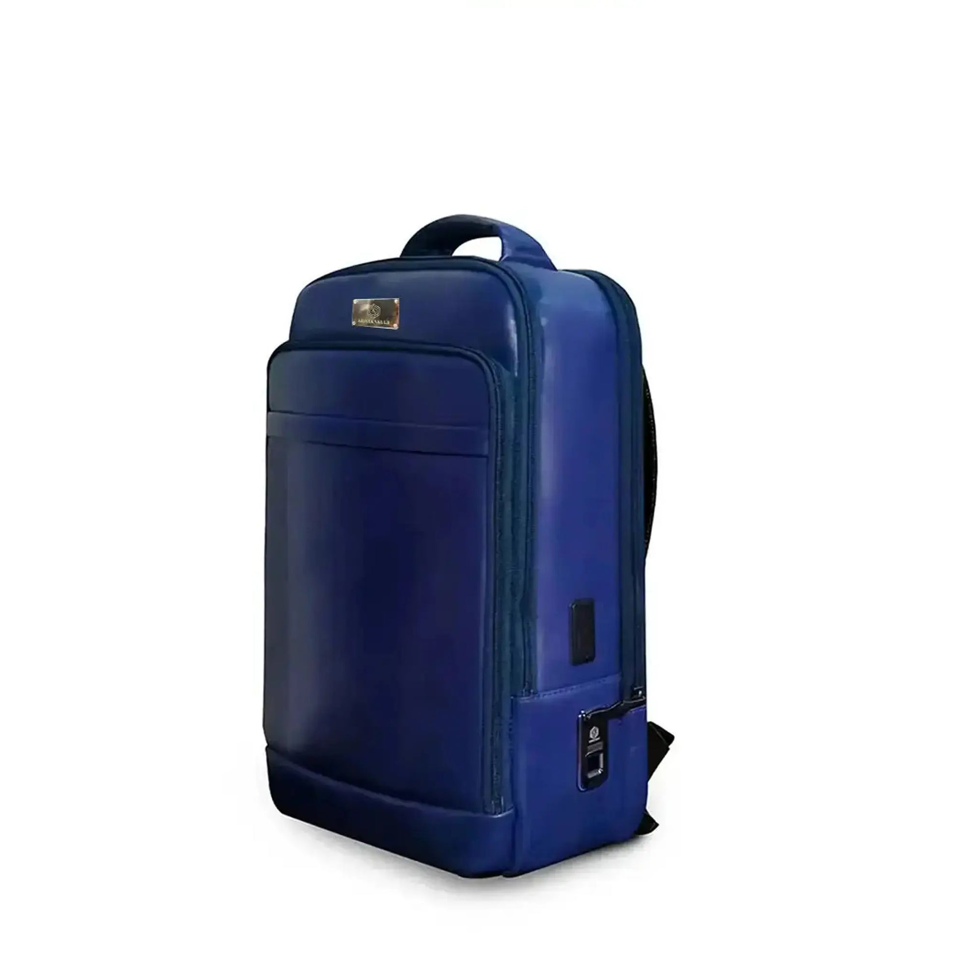 Smart Fingerlock Backpack Leather in (Blue) Arista Vault