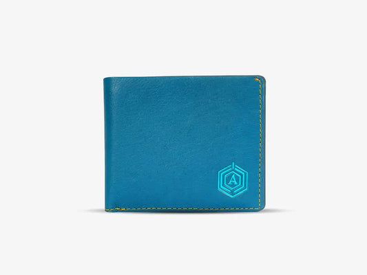 Blue Travel Smart Wallet with GPS Location Tracking and RFID Protection for Travelers