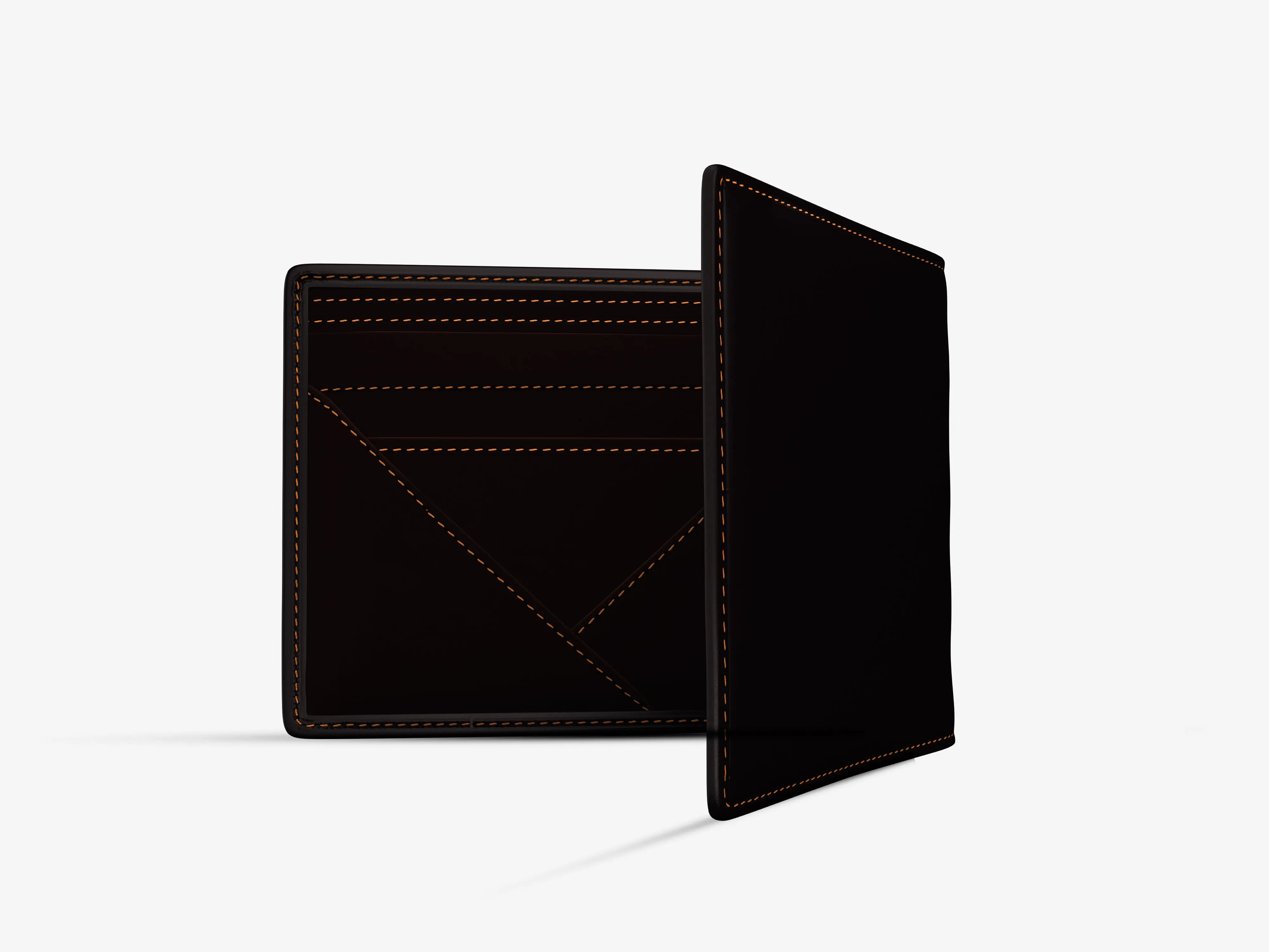 Inside View of Wallet Bot Classic Showing Card Slots, Money Compartment and Smart Technology