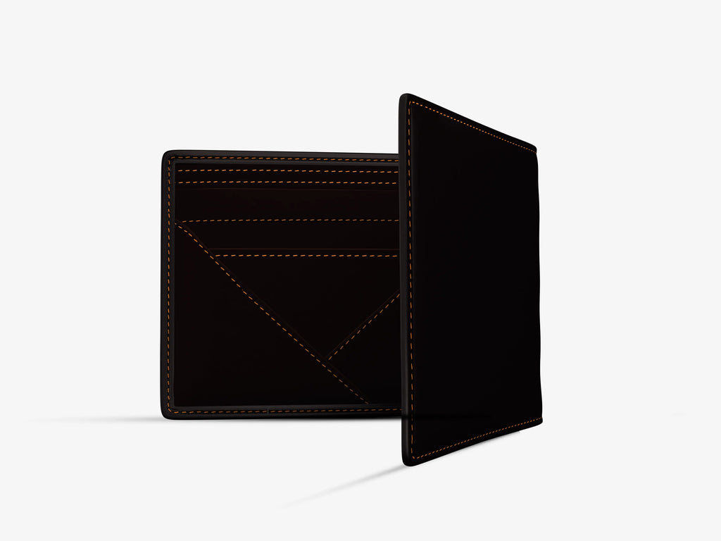 Inside View of Wallet Bot Classic Showing Card Slots, Money Compartment and Smart Technology
