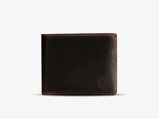 Brown Italian Leather Smart Wallet with GPS Tracking and Bluetooth Anti-Loss Technology