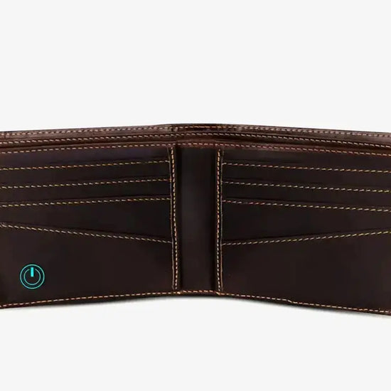 Wallet Bot Finder with Smartphone App Showing GPS Location Tracking Feature