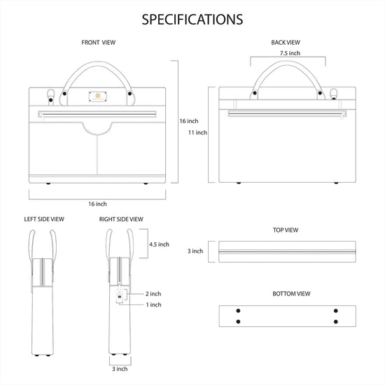 Croc-Textured Fingerlock Bag Arista Vault