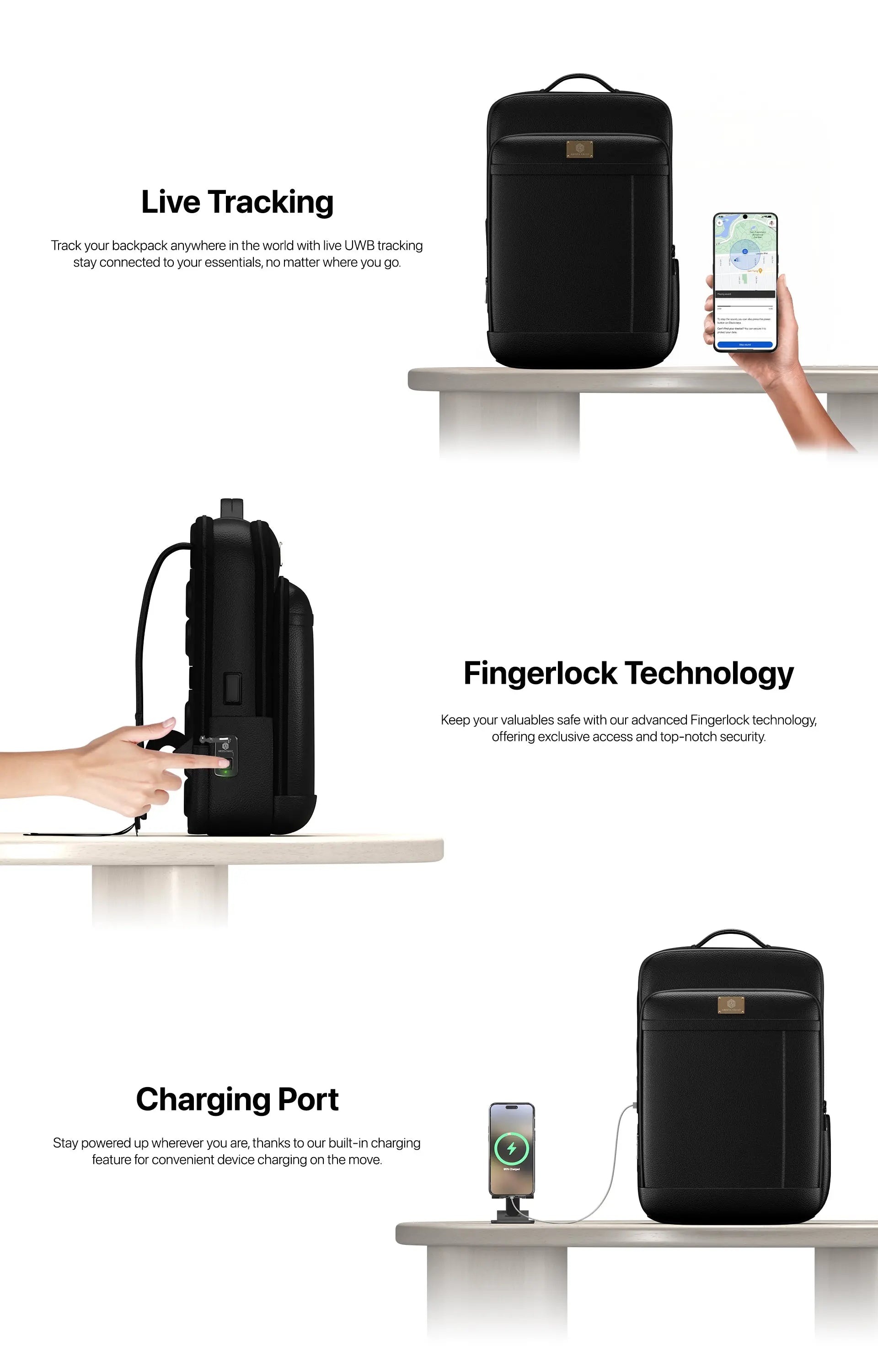 Fingerlock Nebula Neo Trolley Bags | Smart Anti-Theft Luggage Set – Arista Vault