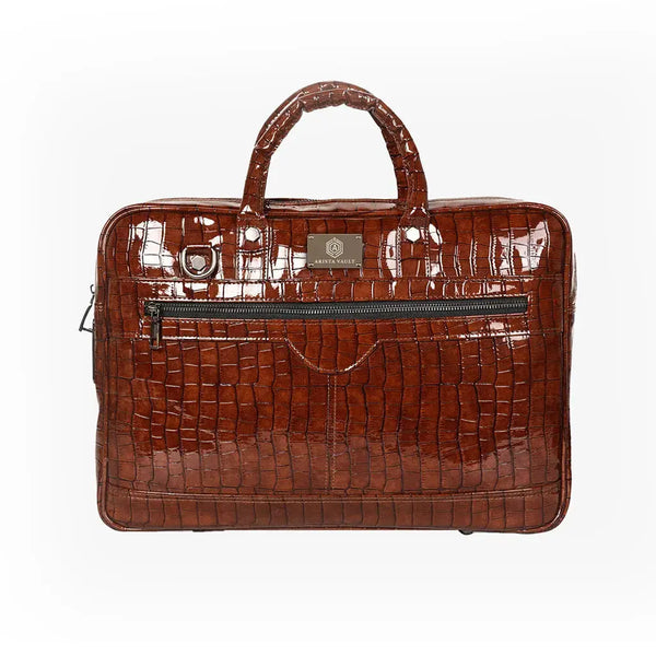 Croc-Textured Fingerlock Bag Arista Vault