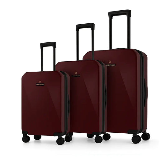 Arista Spot - Smart Luggage Maroon Arista Vault